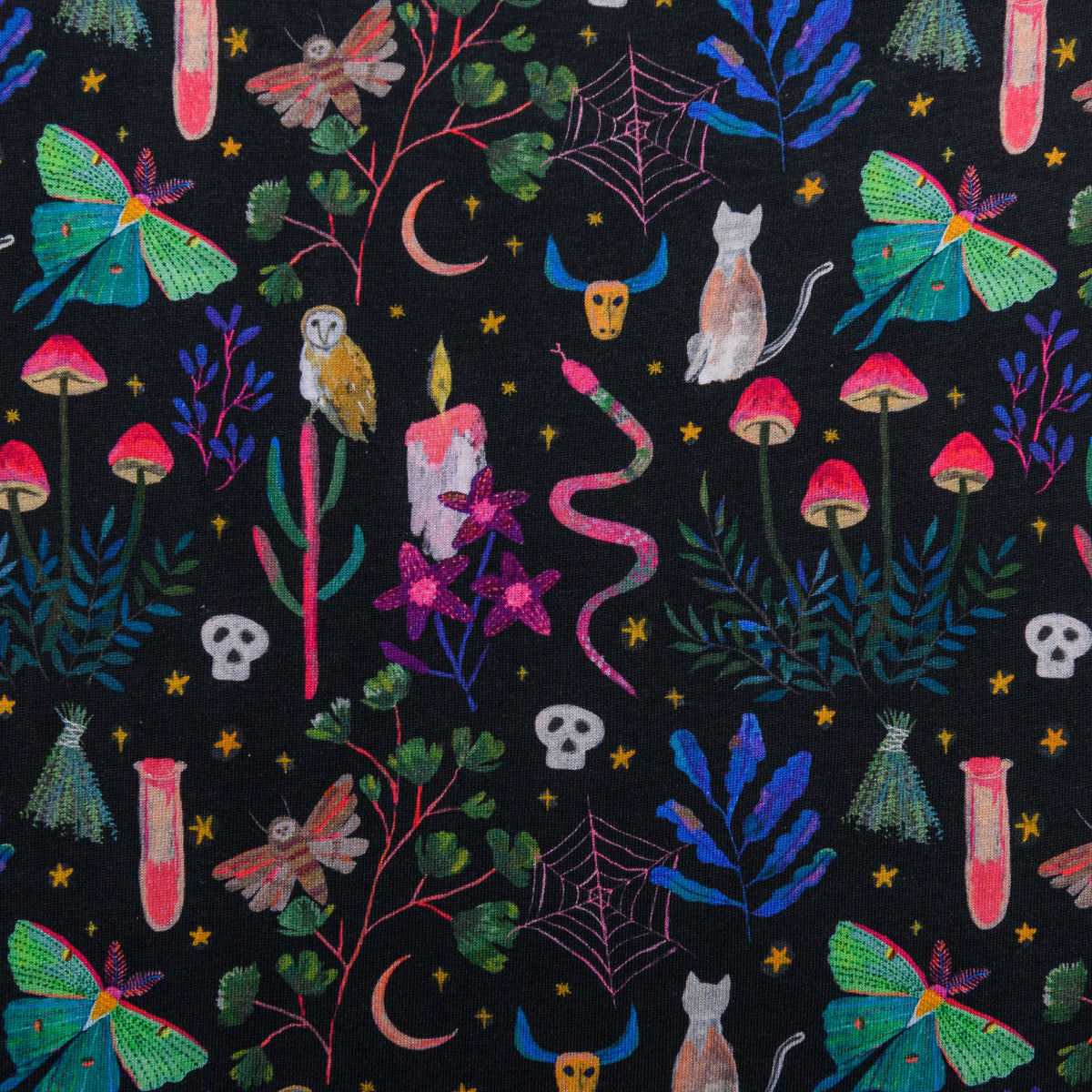 Witchy Forest Skater Dress with Pockets