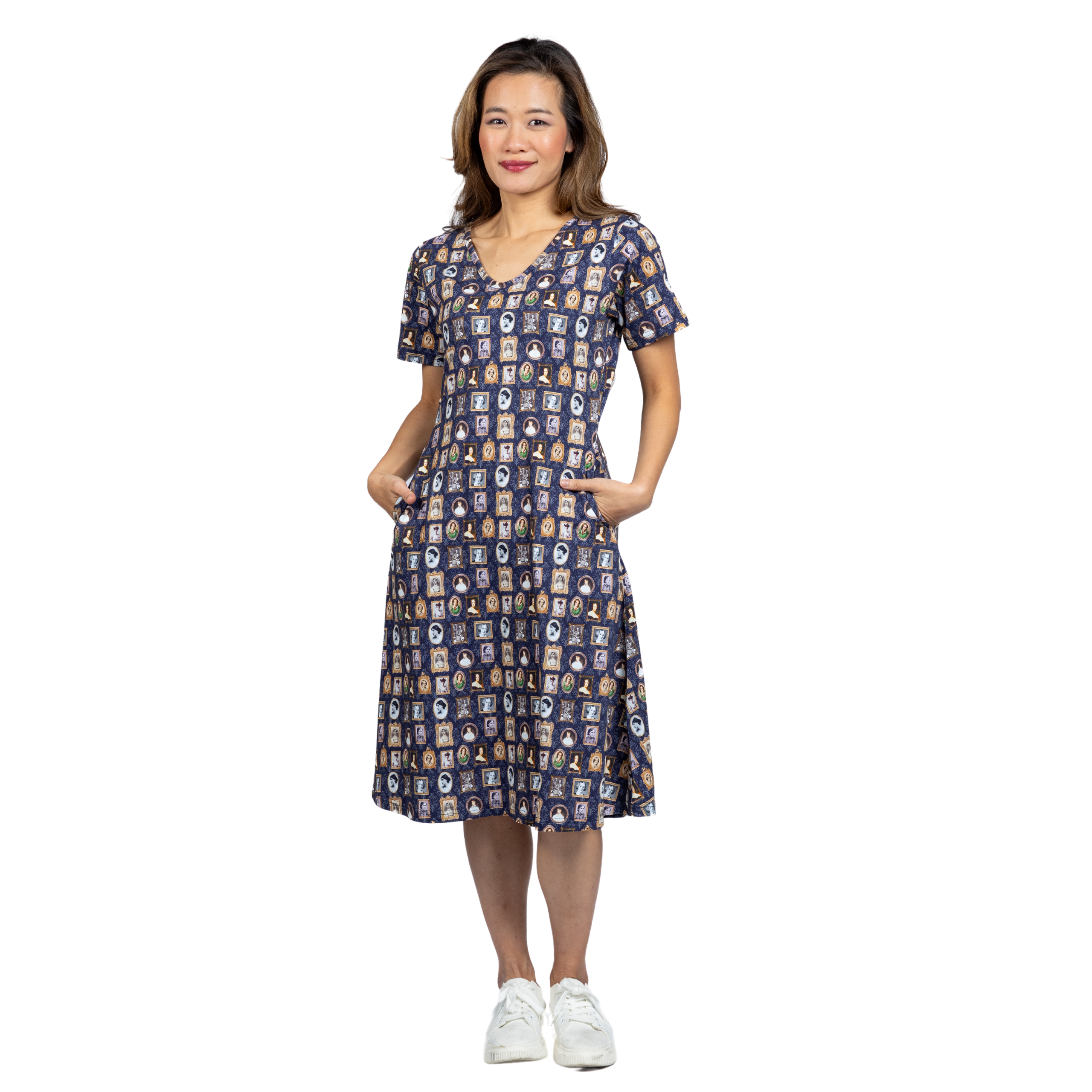 Women Authors A-Line Dress (No Waist Seam)