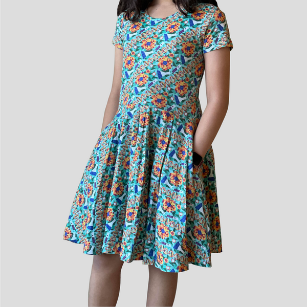 Science Mosaic Kids Twirl Dress [FINAL SALE]