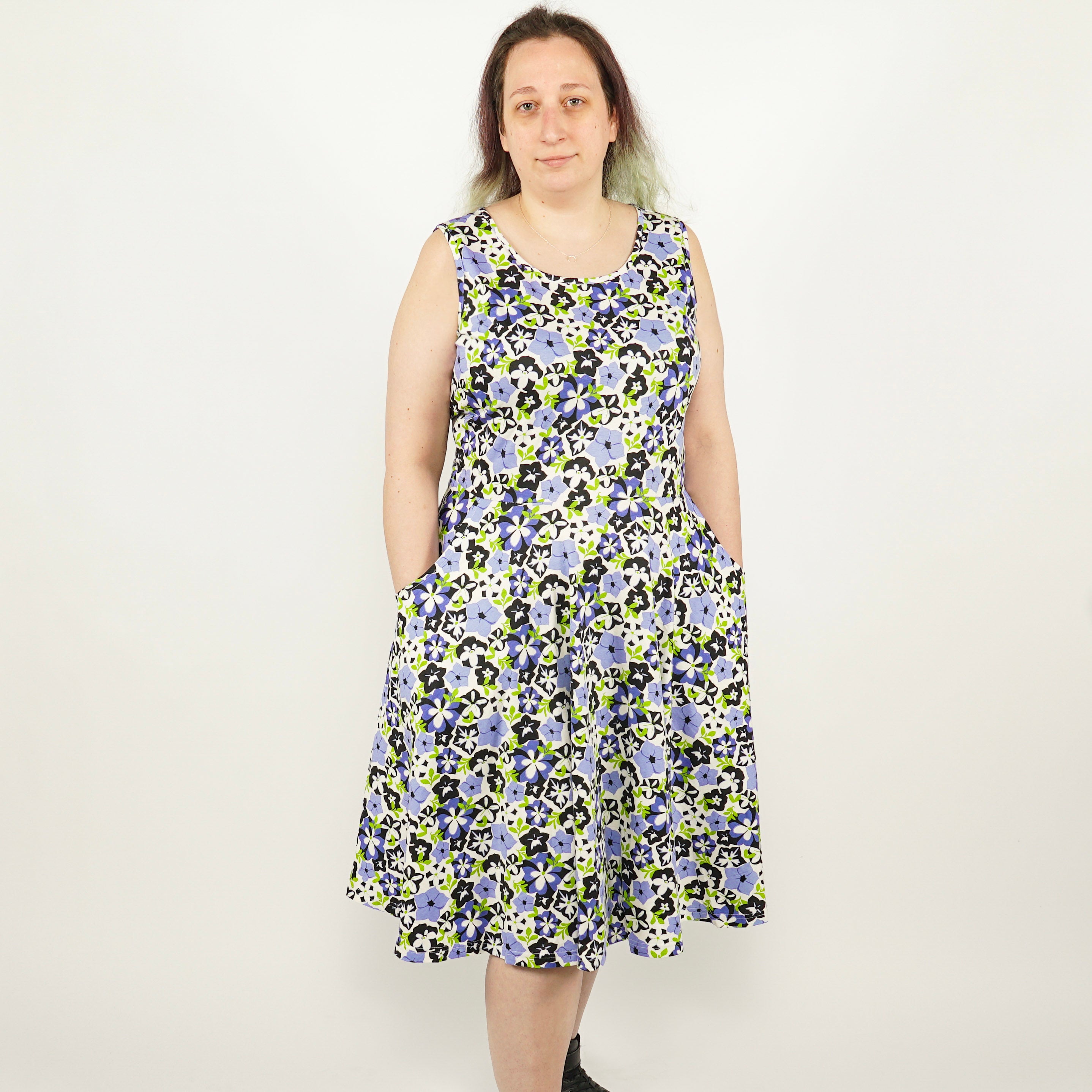 Petunias Sleeveless Twirl Dress [FINAL SALE]