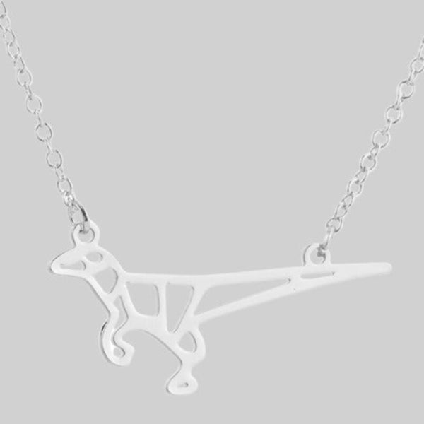 Origami Dinosaur Stainless Steel Necklace [FINAL SALE]