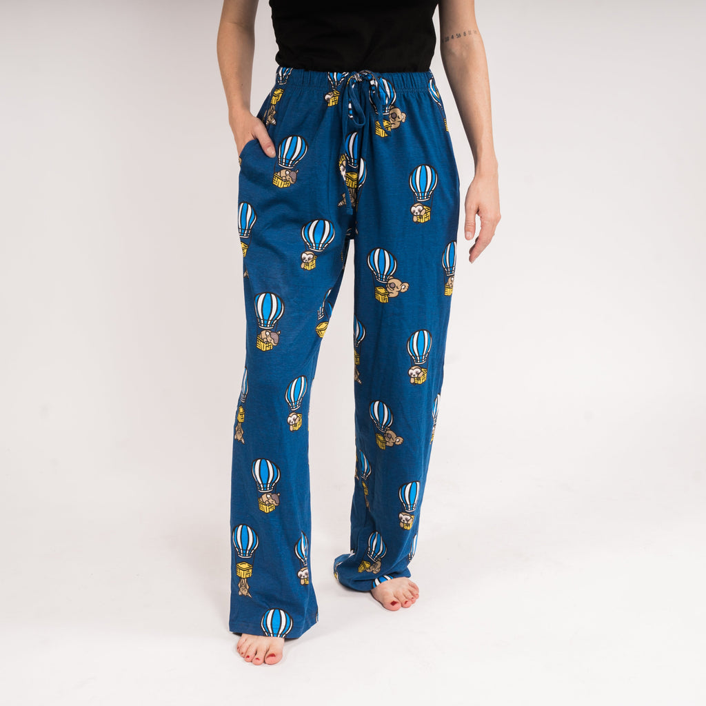 Hot Air Balloon Nocturnal animals Adults Lounge Pants Svaha USA