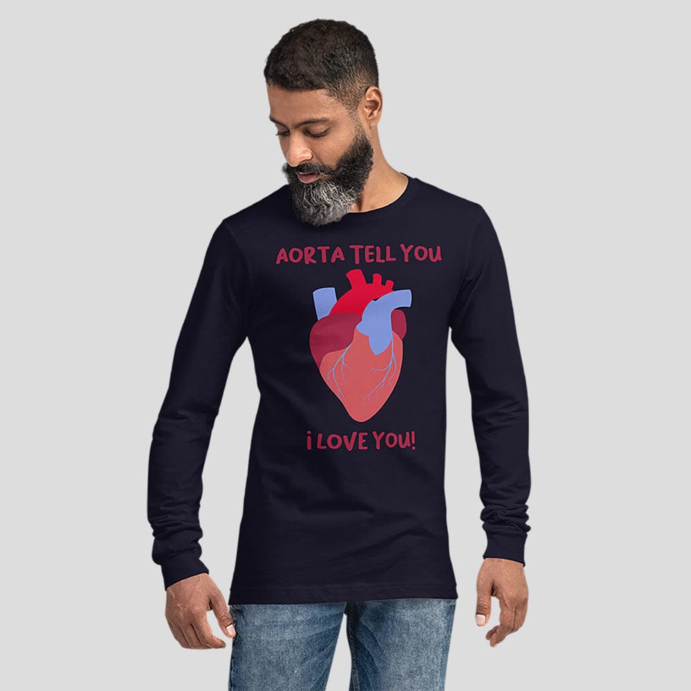 Anatomical Heart Unisex Long Sleeve T-Shirt (POD)