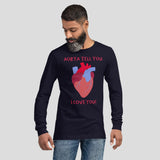 Anatomical Heart Custom Unisex Long Sleeve T-Shirt