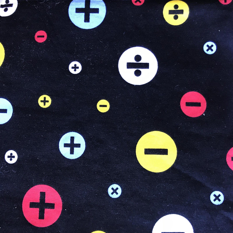 Arithmetic Symbols Polka Dots Faux Wrap Dress