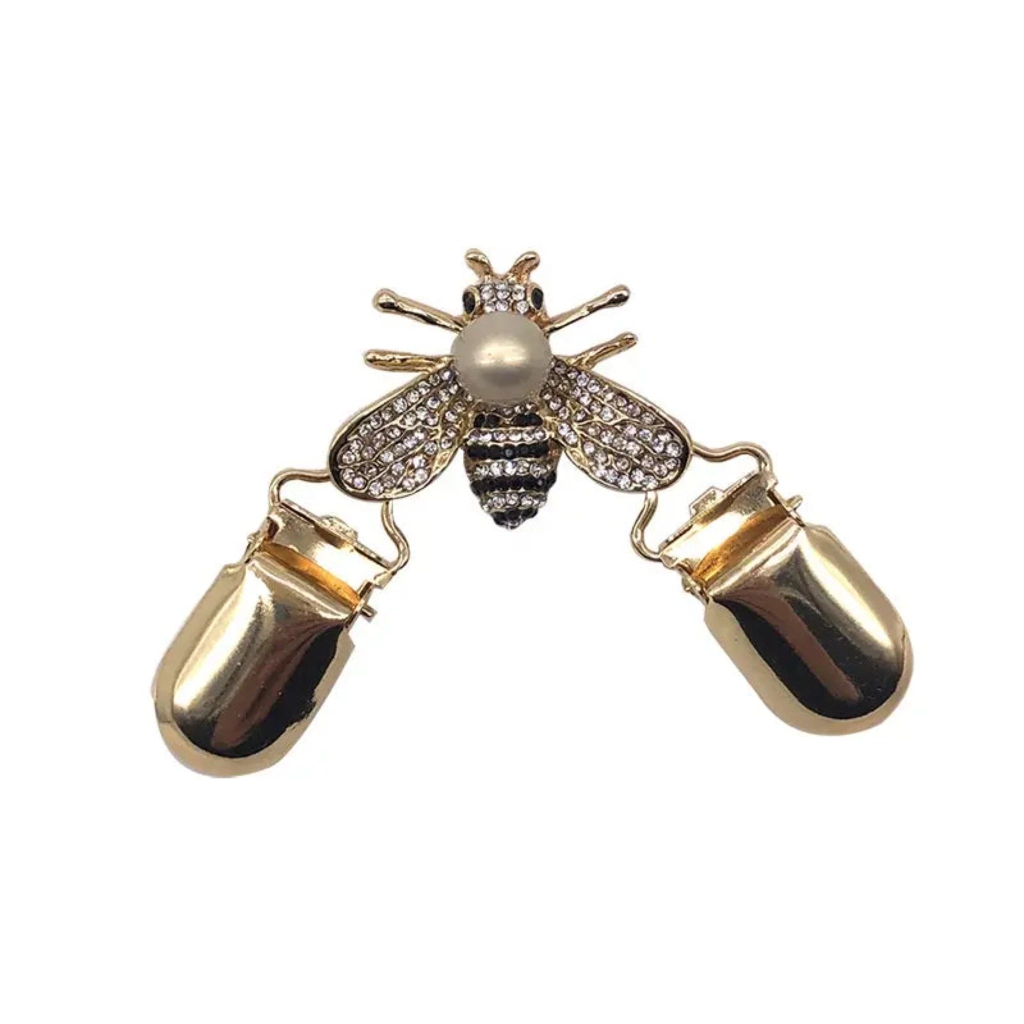 Rhinestone Bee Cinch Clip