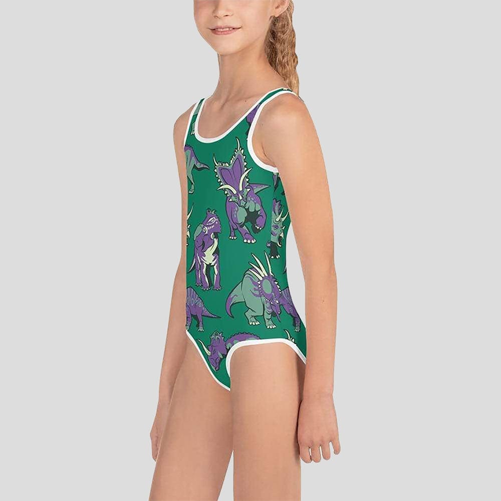 Ceratopsids All-Over Print Kids Swimsuit (POD)