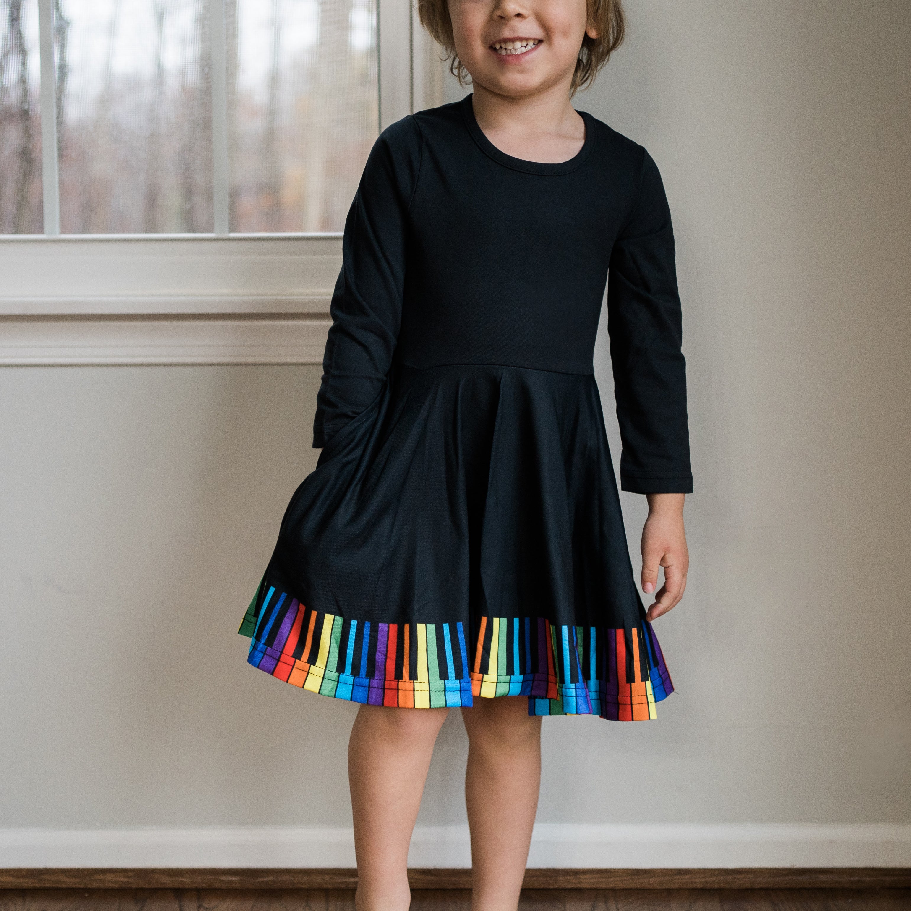 Chromatic Scales Kids Twirl Dress