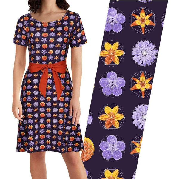 Floral Geometry Emmy Dress