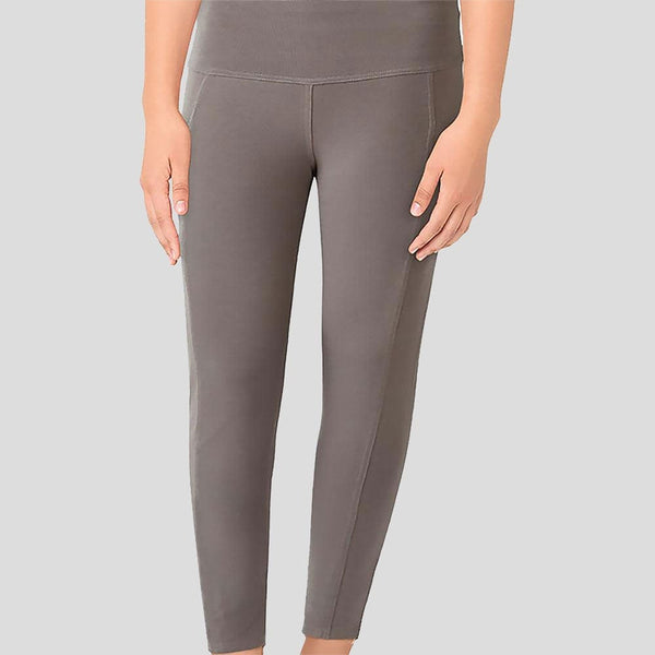 Granite Grey Adults Athletic Fit Leggings with Pockets [FINAL SALE]