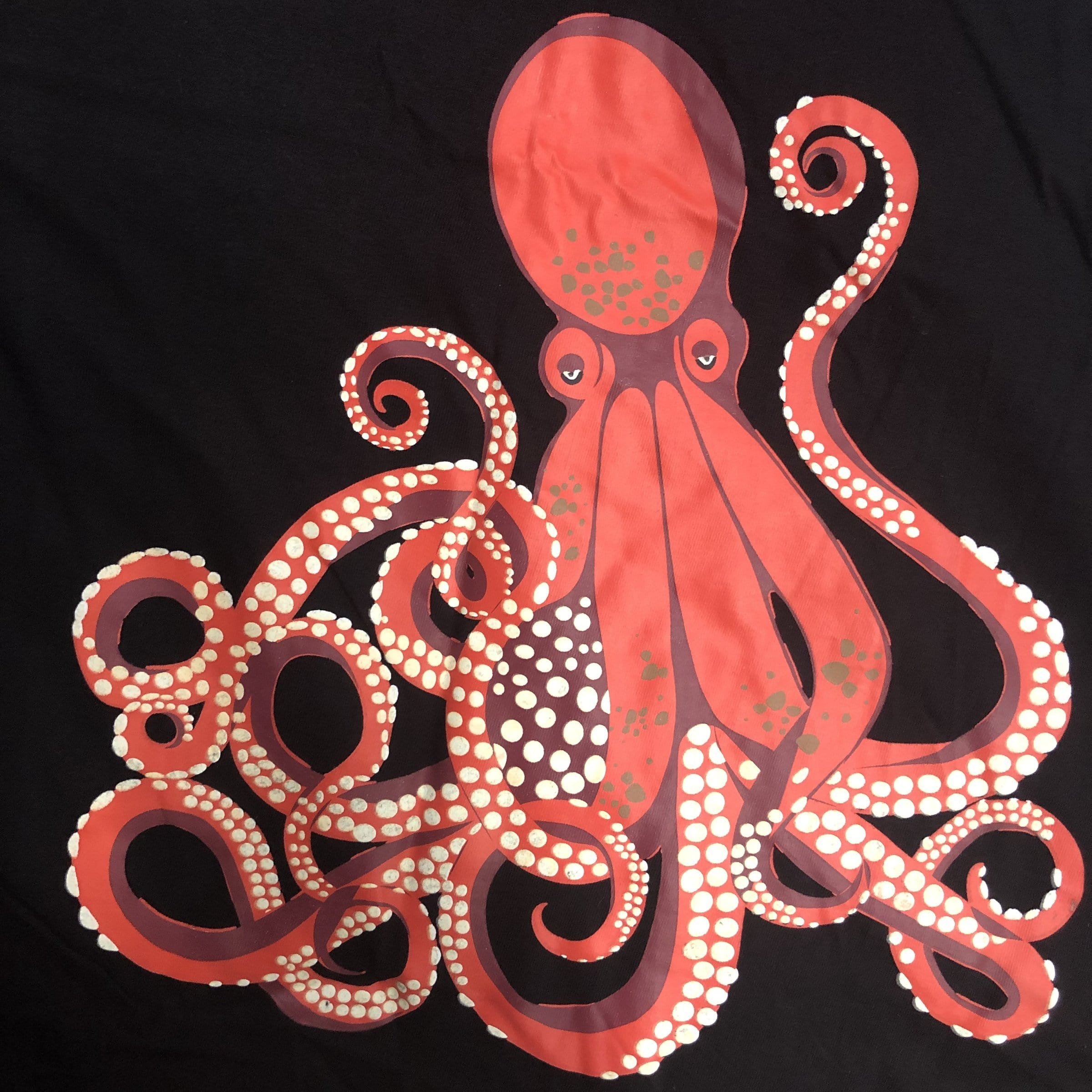 White-Spotted Octopus Glow-in-the-Dark Ruby Dress