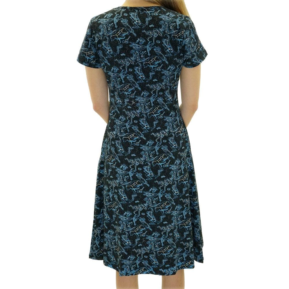 Illustrated Constellations Glow-in-the-dark Katherine Dress