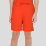 Mandarin Red Kids Shorts with Pockets [FINAL SALE]