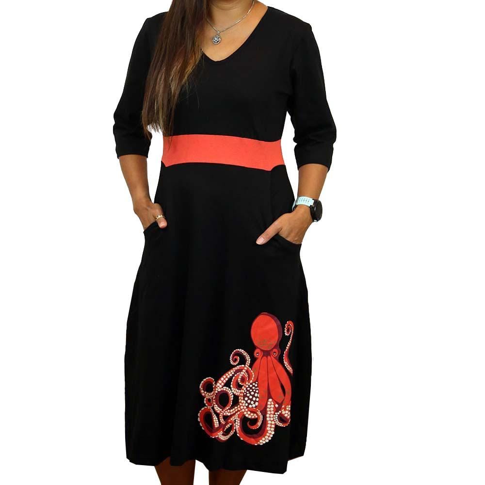 Octopus Glow-in-the-Dark Fit & Flare Dress
