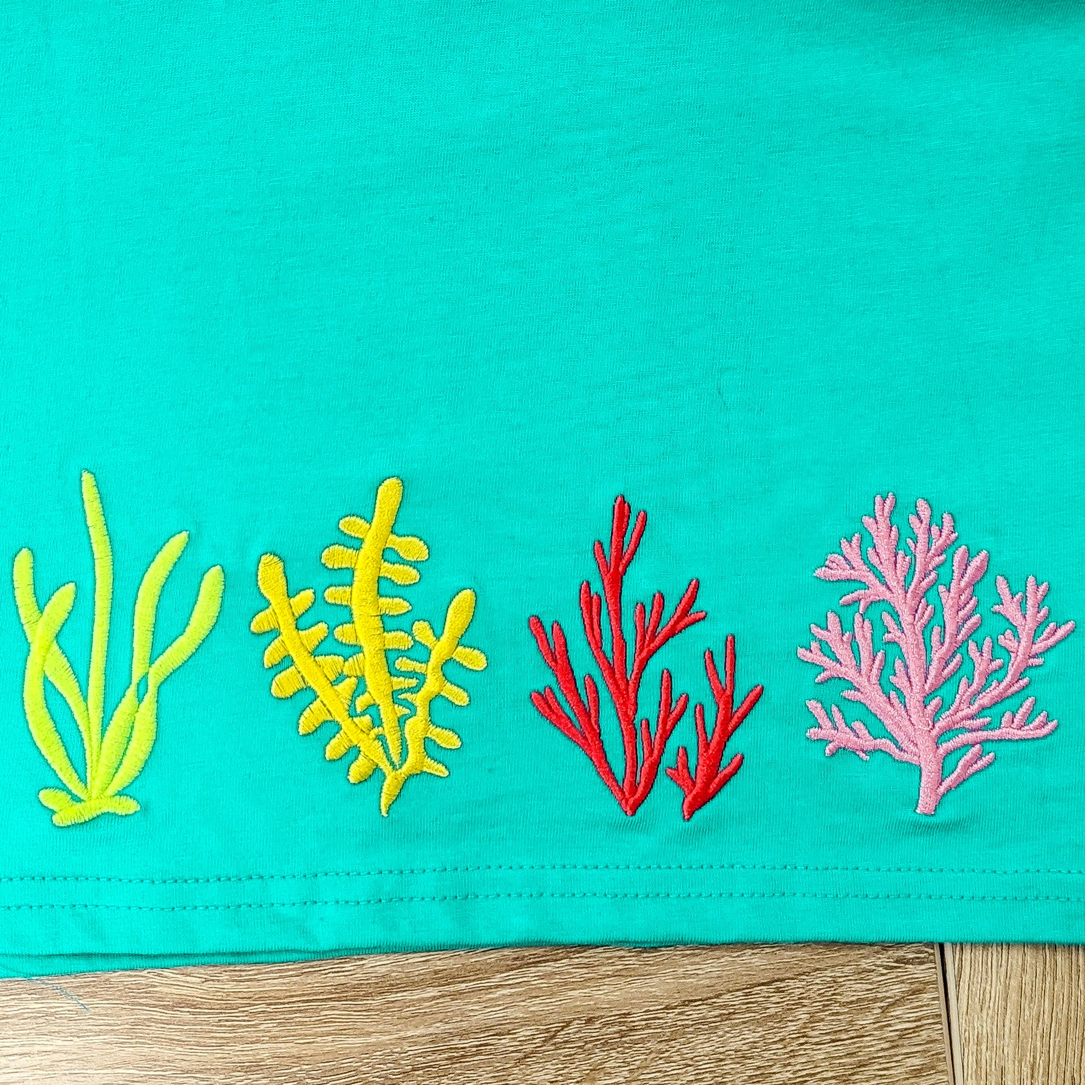 Coral Reef Embroidery Kids Dress [FINAL SALE]