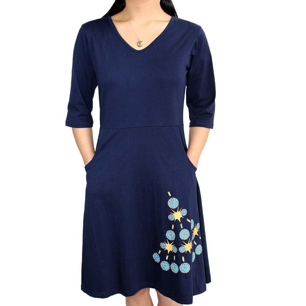 Nuclear Science Dress, Nuclear Physics Dress, Nuclear Chemistry Dress, Nuclear Fission Dress, Radioactive Dress, STEM Dress, Energy Women's Dress with Pockets - SVAHA USA