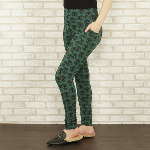 Tree print outlet leggings