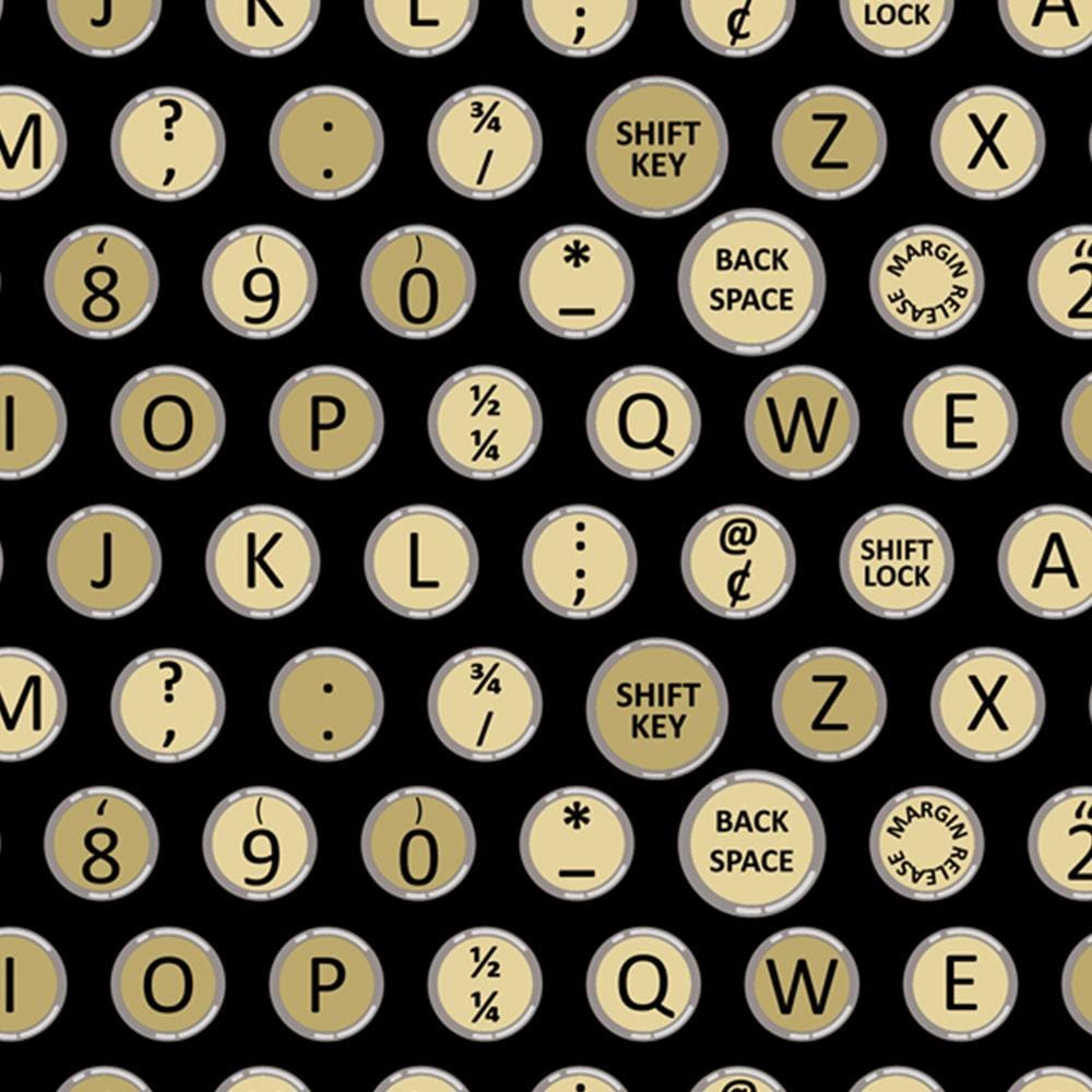 Typewriter Keys Polka Dots Fit & Flare Dress