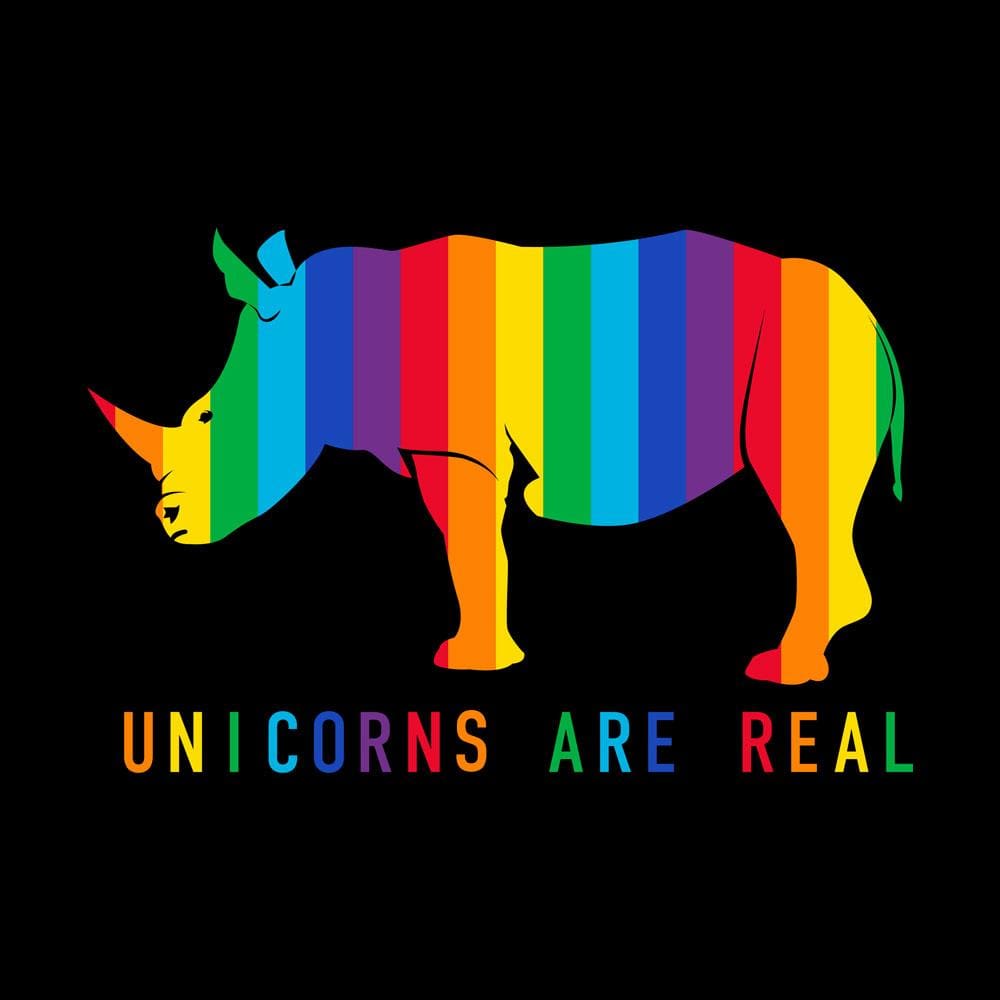 Unicorns Are Real Relaxed T-Shirt (POD)