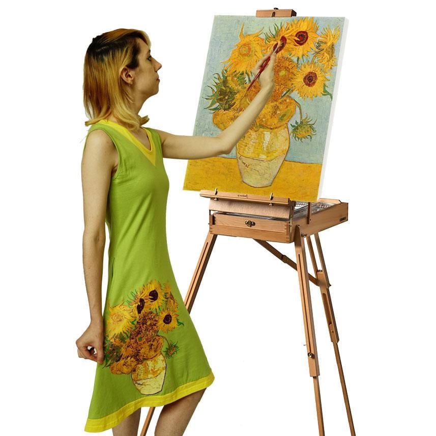 Van Gogh Sunflowers Eileen Dress