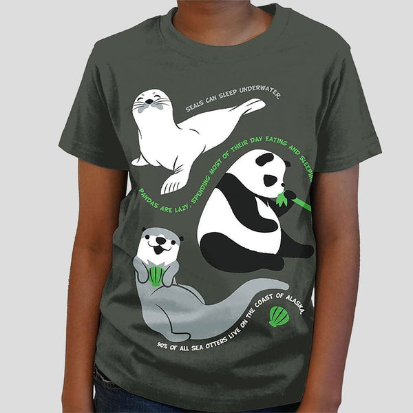 Wildlife Facts (Defective Print) Kids T-shirt
