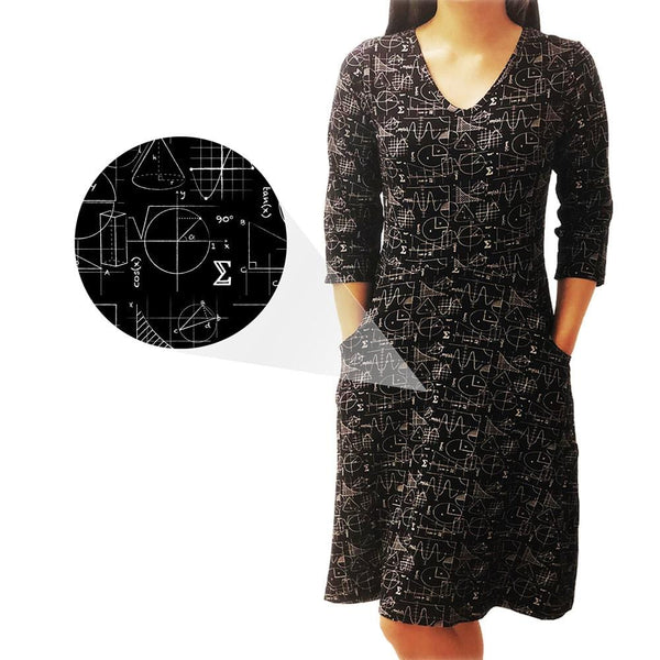 Trigonometry Fit & Flare Rosalind Dress