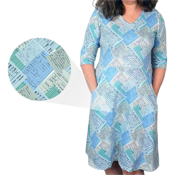 Library Cards Rosalind Dress