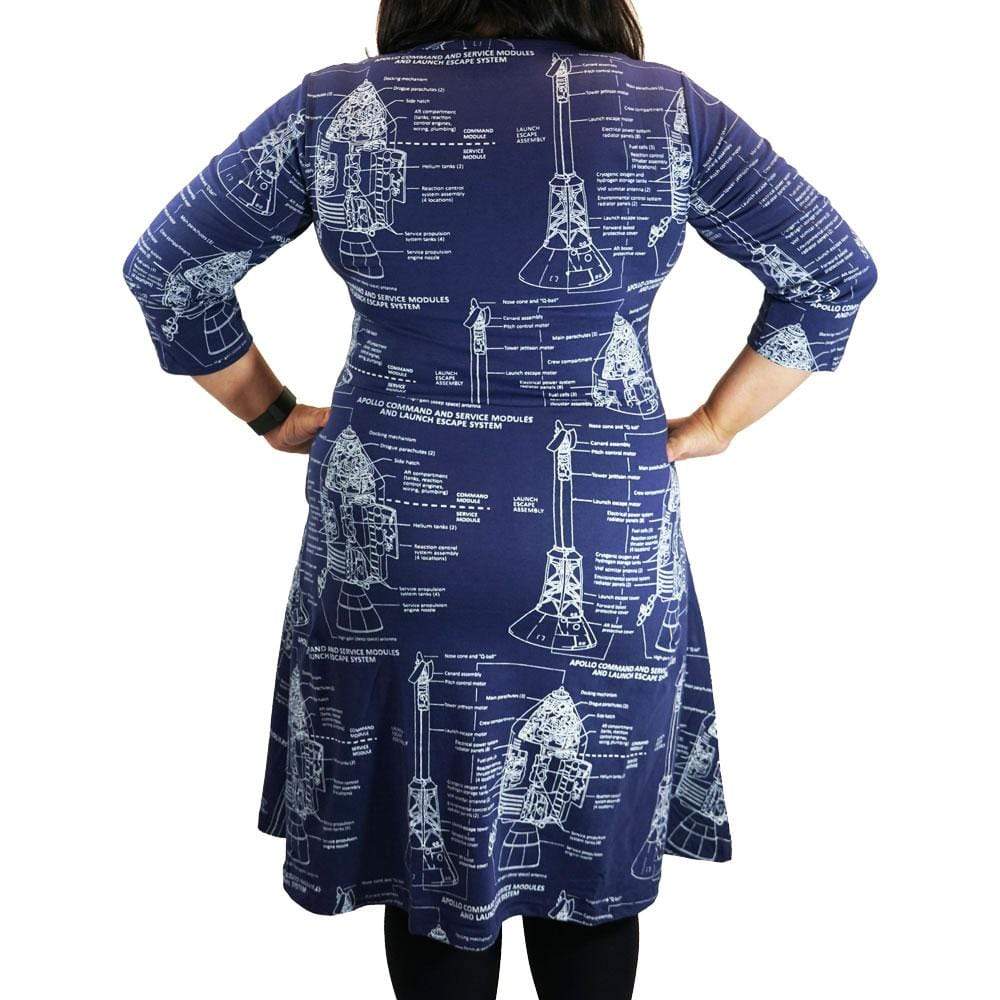 Apollo Blueprint All-Over-Print Rosalind Dress