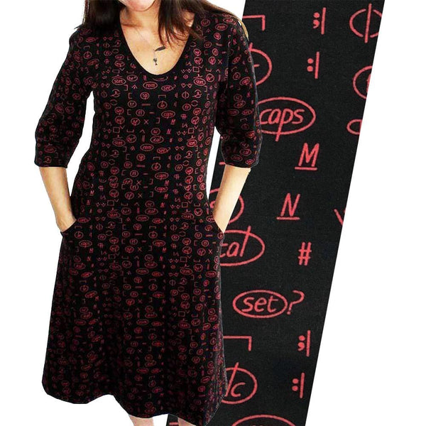 Proofreading Marks Fit & Flare Dress