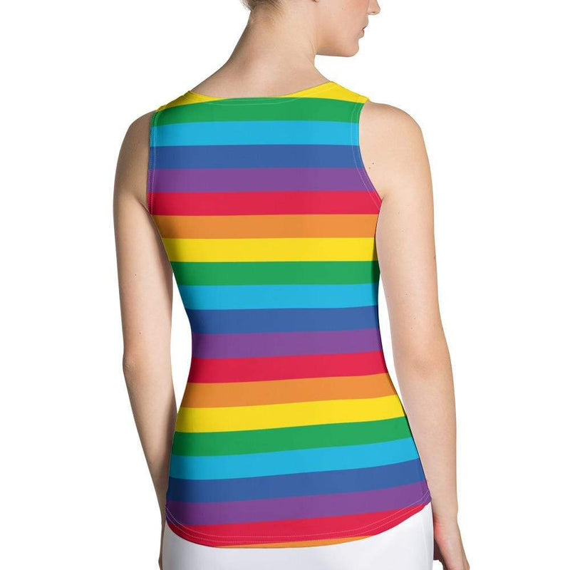 Rainbow Stripes Custom Tank Top – Svaha USA
