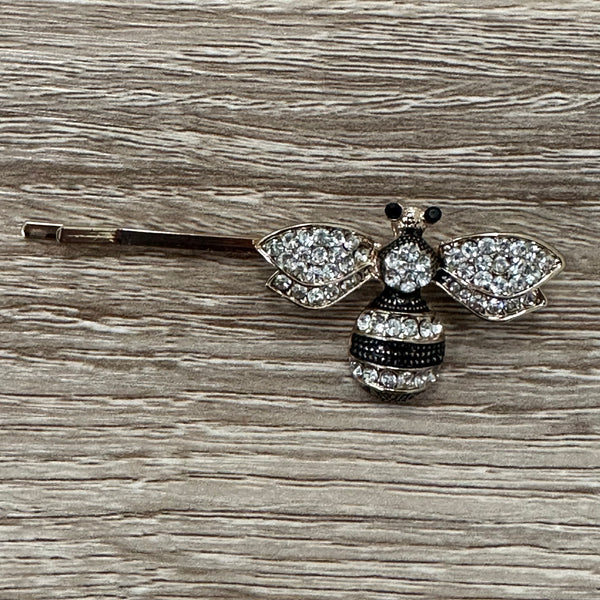 Rhinestone Bumblebee Hair Pin (Defective)