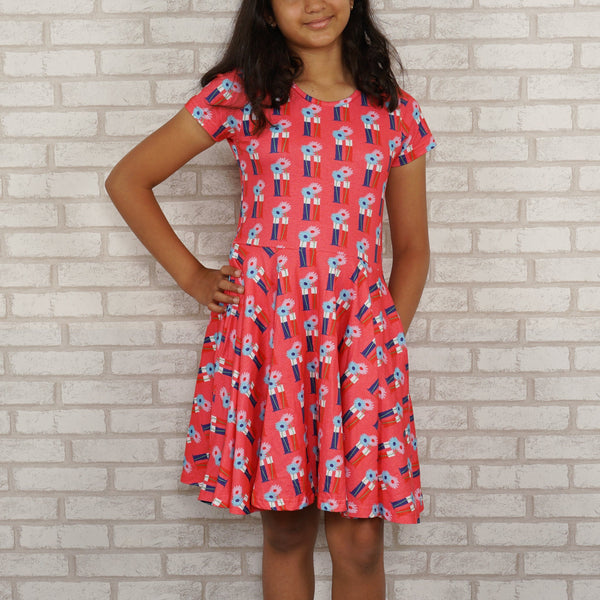 Magical Flowers Science Experiment Kids Twirl Dress