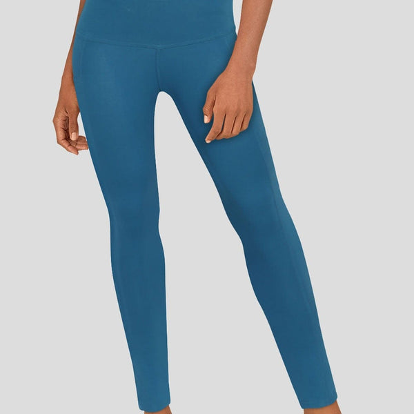 Blue Adults Athletic Fit Leggings with Pockets [FINAL SALE]