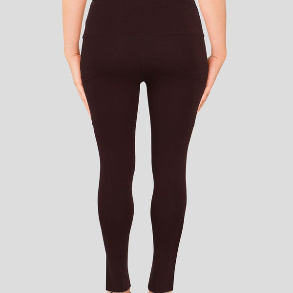 Brown Adults Athletic Fit Leggings with Pockets [FINAL SALE]