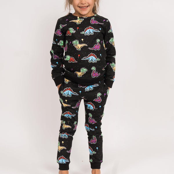 Dinosaur Pajama Party Kids Pajamas Set [FINAL SALE]
