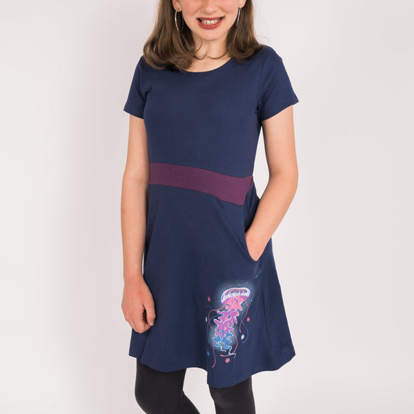Jellyfish Glow-in-the-Dark Kids Dress [FINAL SALE]