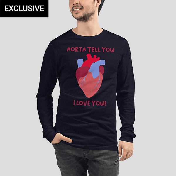 Anatomical Heart Custom Unisex Long Sleeve T-Shirt