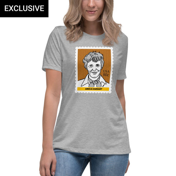 Amelia Earhart Custom Relaxed T-Shirt