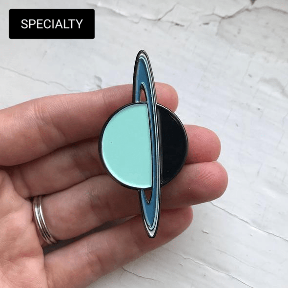 Uranus Enamel Pin