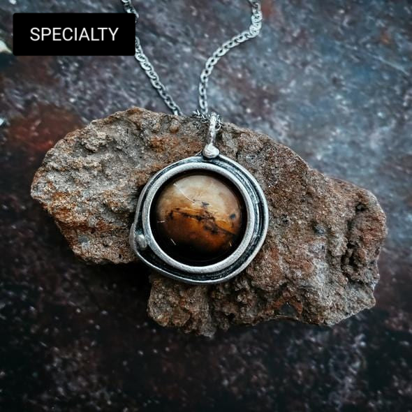 Mars and Moons Space Pendant