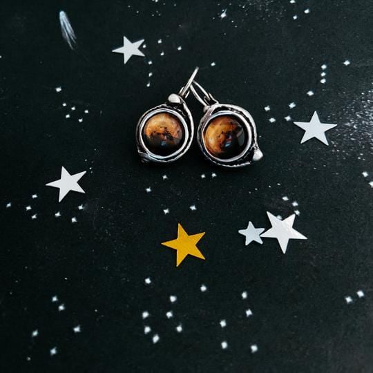 Mars and Moons Earrings
