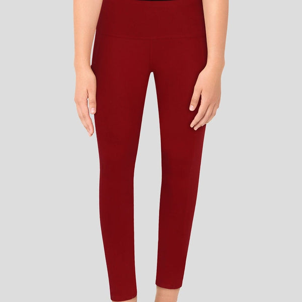 Red Adults Athletic Fit Leggings with Pockets [FINAL SALE]