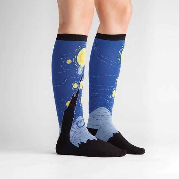 Starry Night Knee High Socks