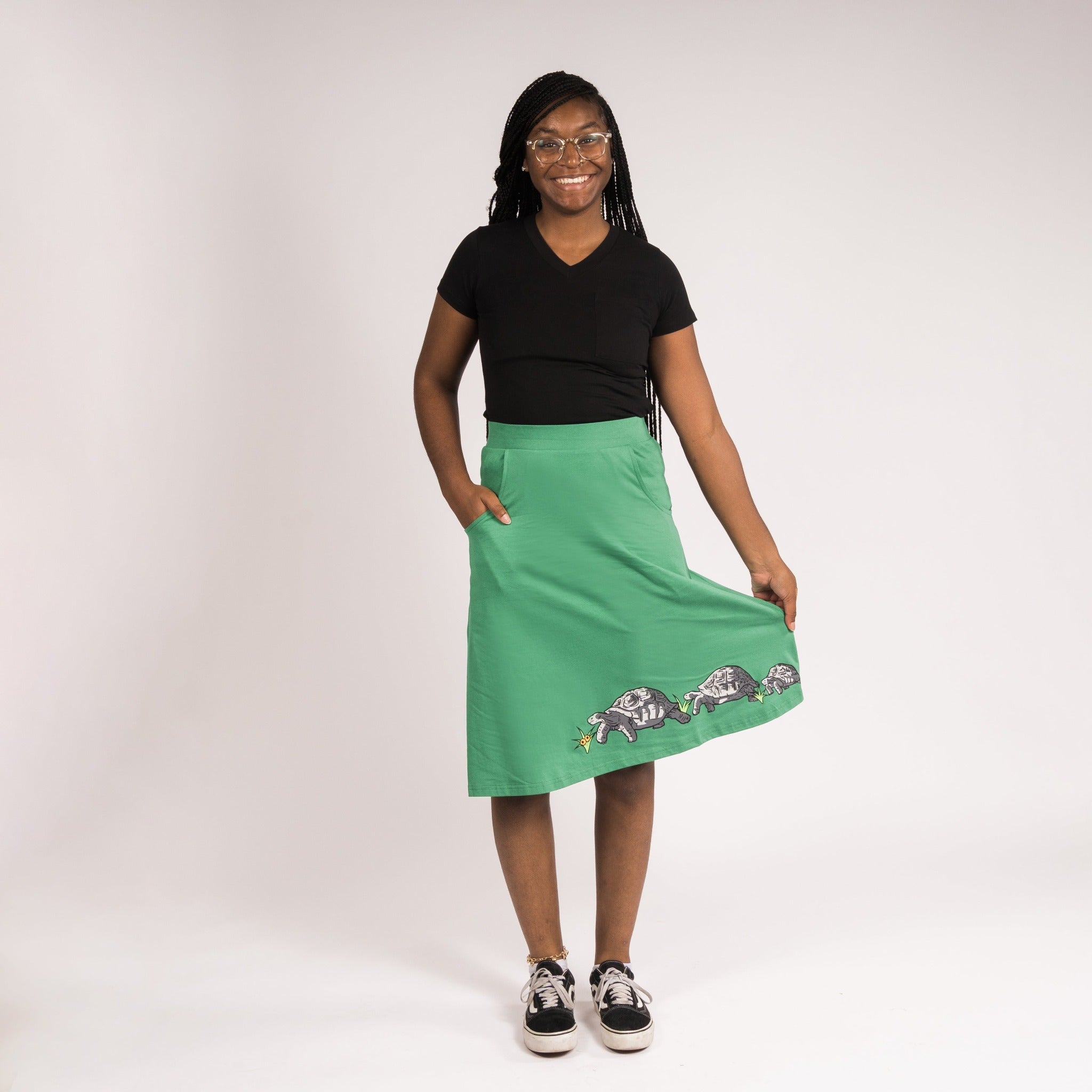 Tortoise A-Line Skirt [FINAL SALE]