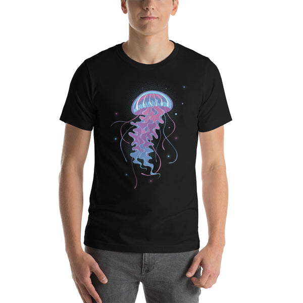 Bioluminescent Jellyfish Custom Unisex T-Shirt