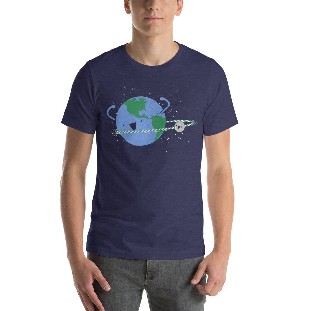 Hula Hoopin' Earth Custom Unisex T-Shirt