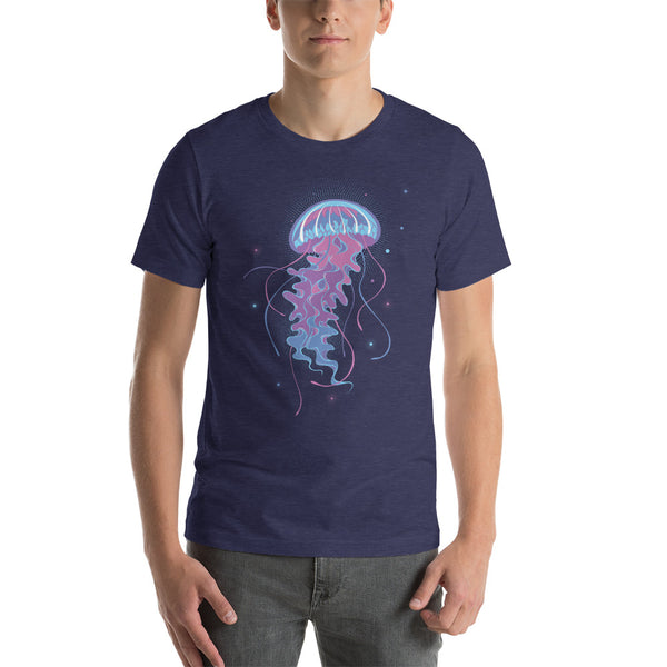 Bioluminescent Jellyfish Custom Unisex T-Shirt