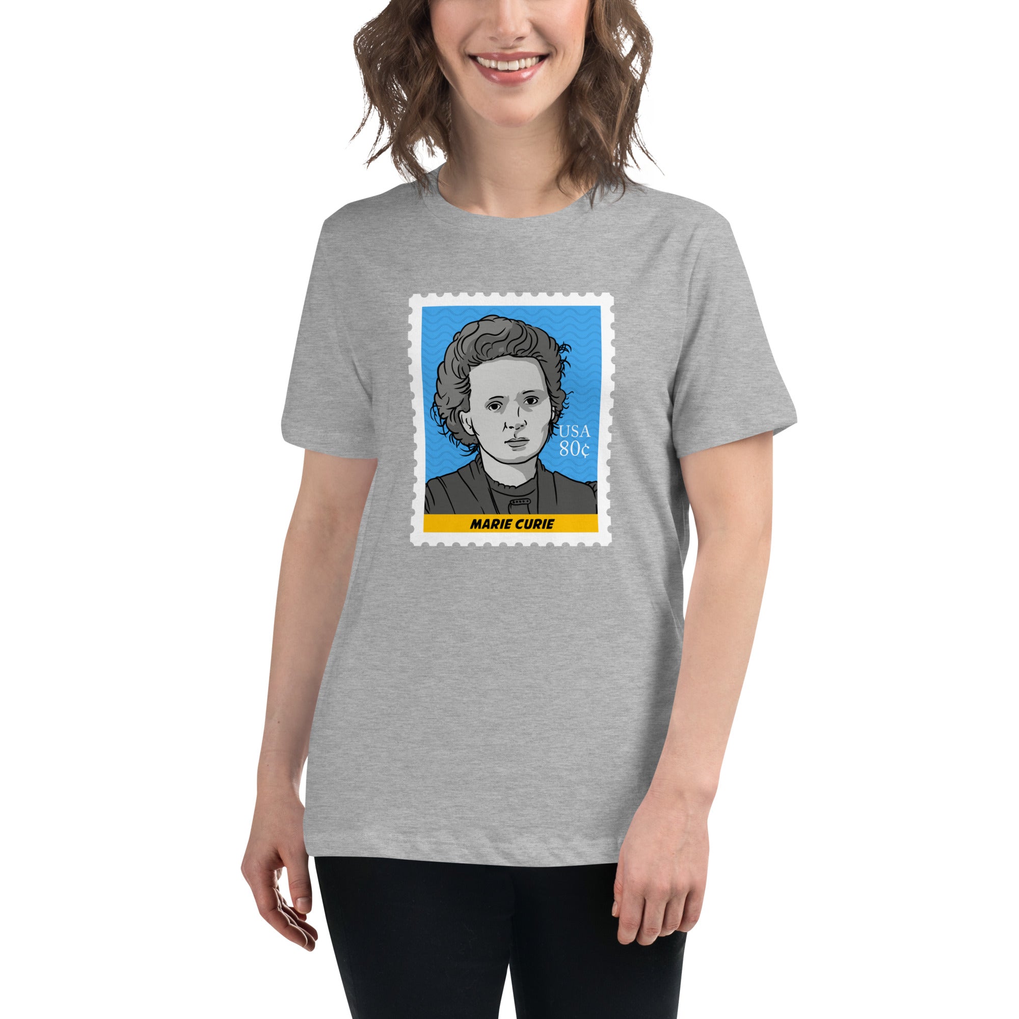 Marie Curie Custom Relaxed T-Shirt