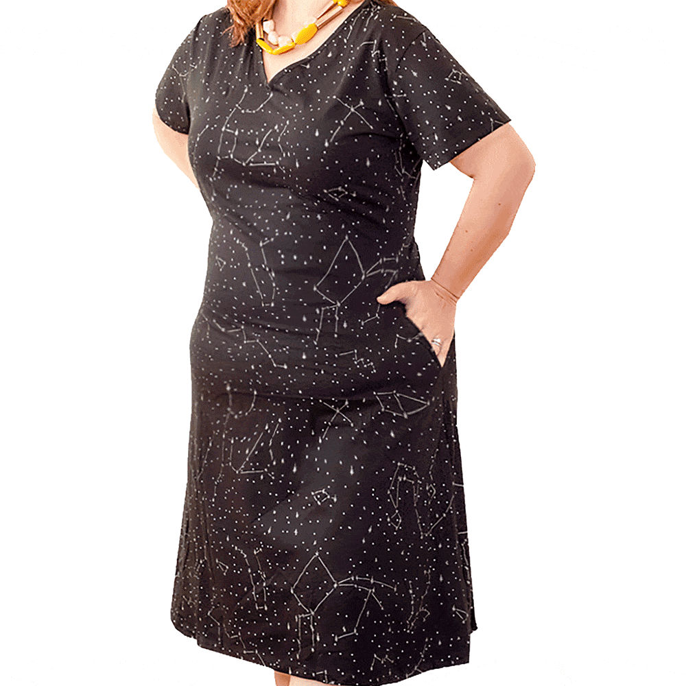 Constellations Glow-in-the-Dark A-Line Dress