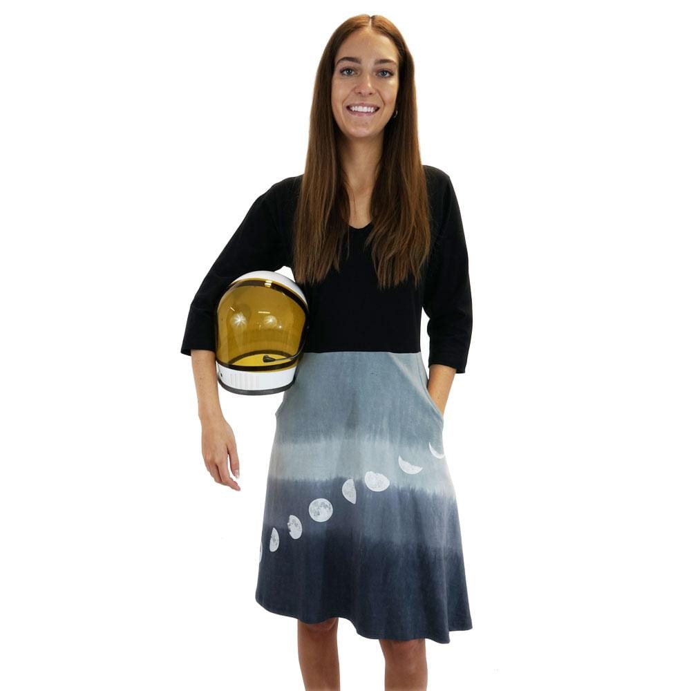 Moon Phases Glow-in-the-Dark Ombré Ada Dress